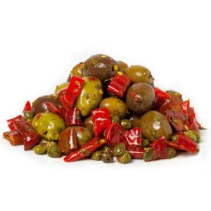 Zerkleinerte Oliven nach kalabrischer Art
